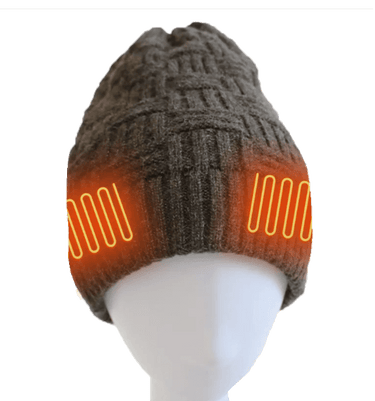 Warmweave USB Heated Hat front view with visible ear heating zones